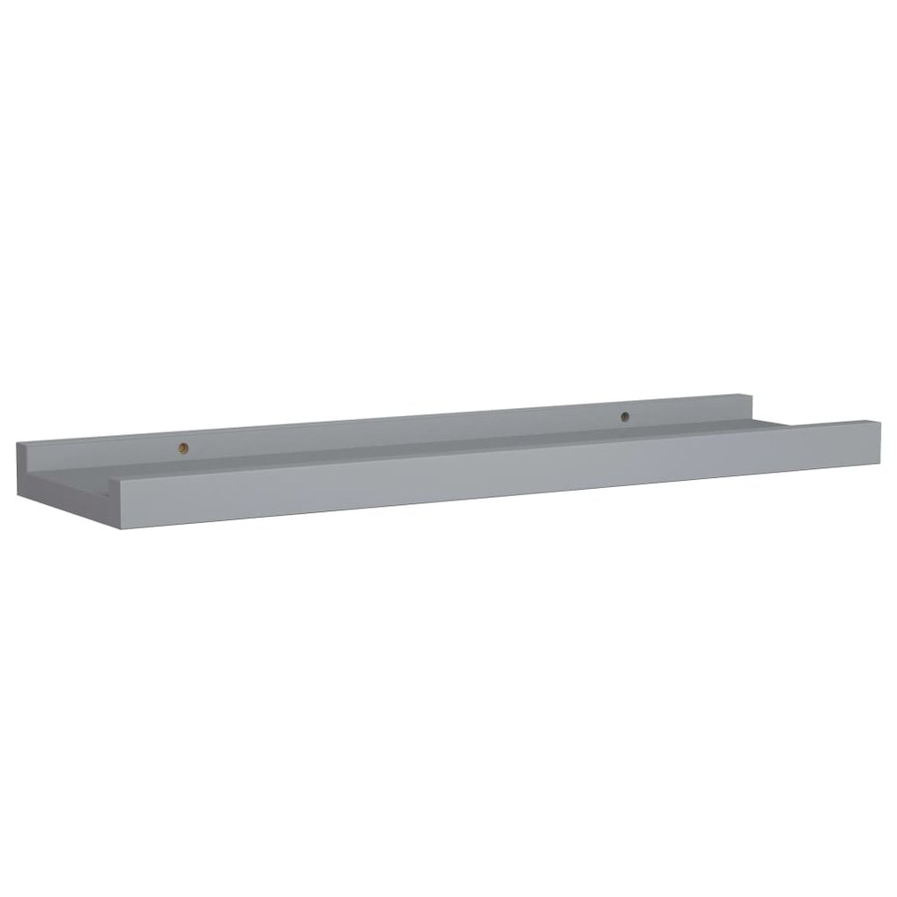 Frame Ledge Shelf Set of 2 Gray MDF Small Wall mounting. Picture 3