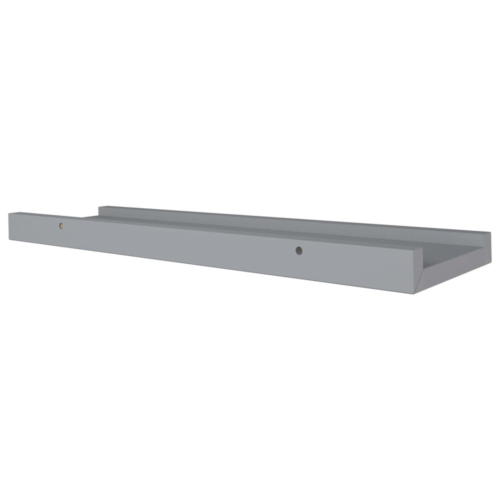 Frame Ledge Shelf Set of 2 Gray MDF Small Wall mounting. Picture 6