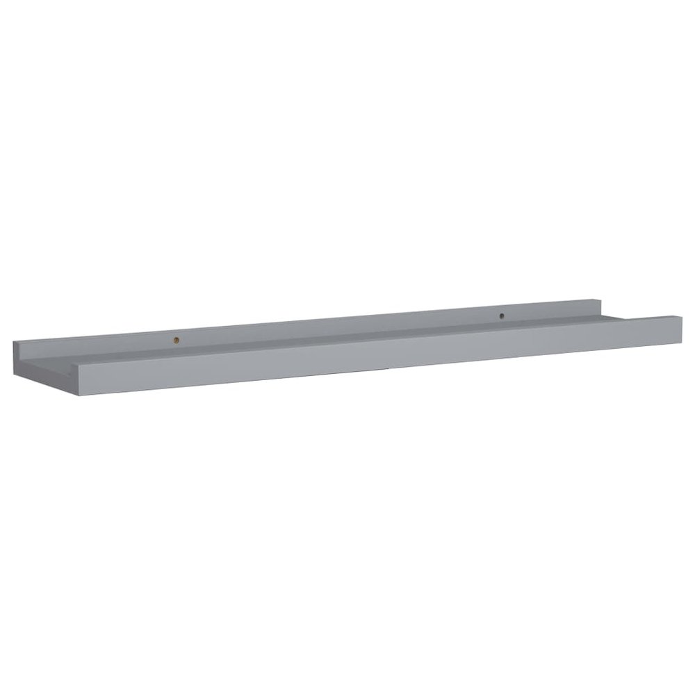 Frame Ledge Shelf Set of 2 Grey MDF Medium Wall mounting. Picture 3