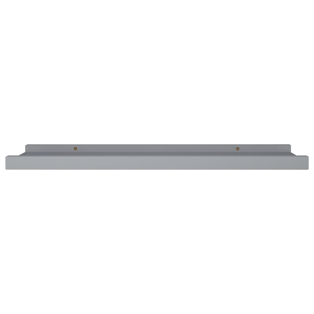 Frame Ledge Shelf Set of 2 Grey MDF Medium Wall mounting. Picture 4