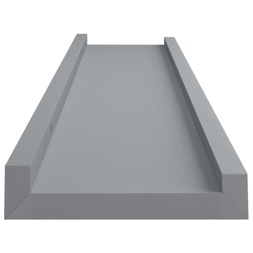 Frame Ledge Shelf Set of 2 Grey MDF Medium Wall mounting. Picture 5