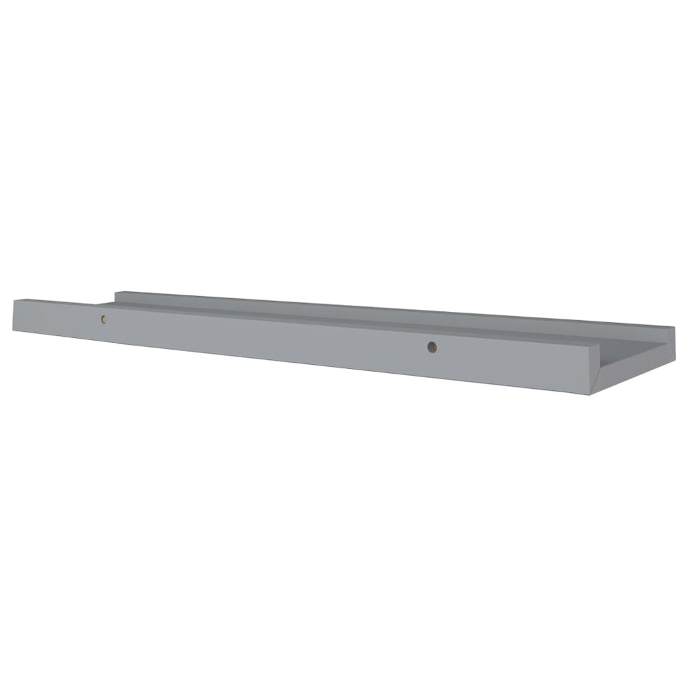 Frame Ledge Shelf Set of 2 Grey MDF Medium Wall mounting. Picture 6