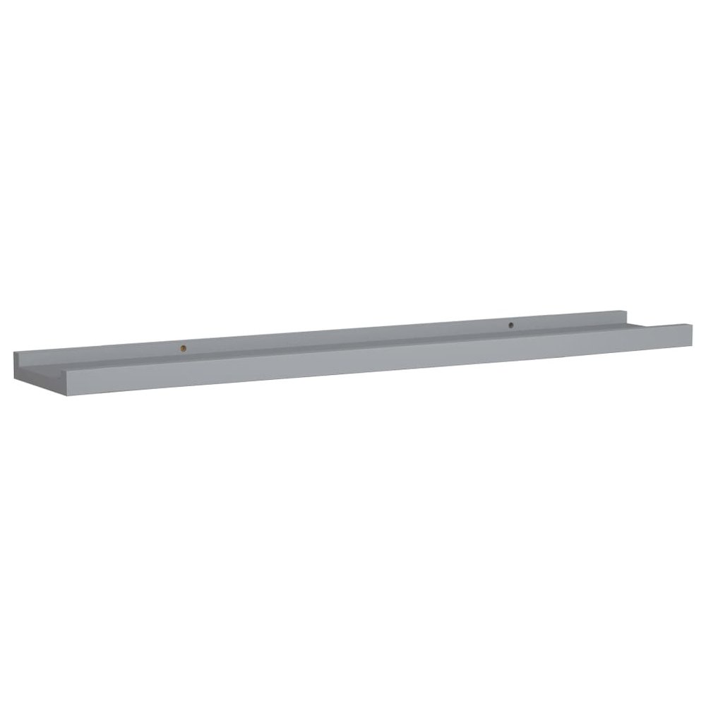 Frame Ledge Shelf Set of 2 Gray Lacquered MDF 31.5 in long. Picture 3