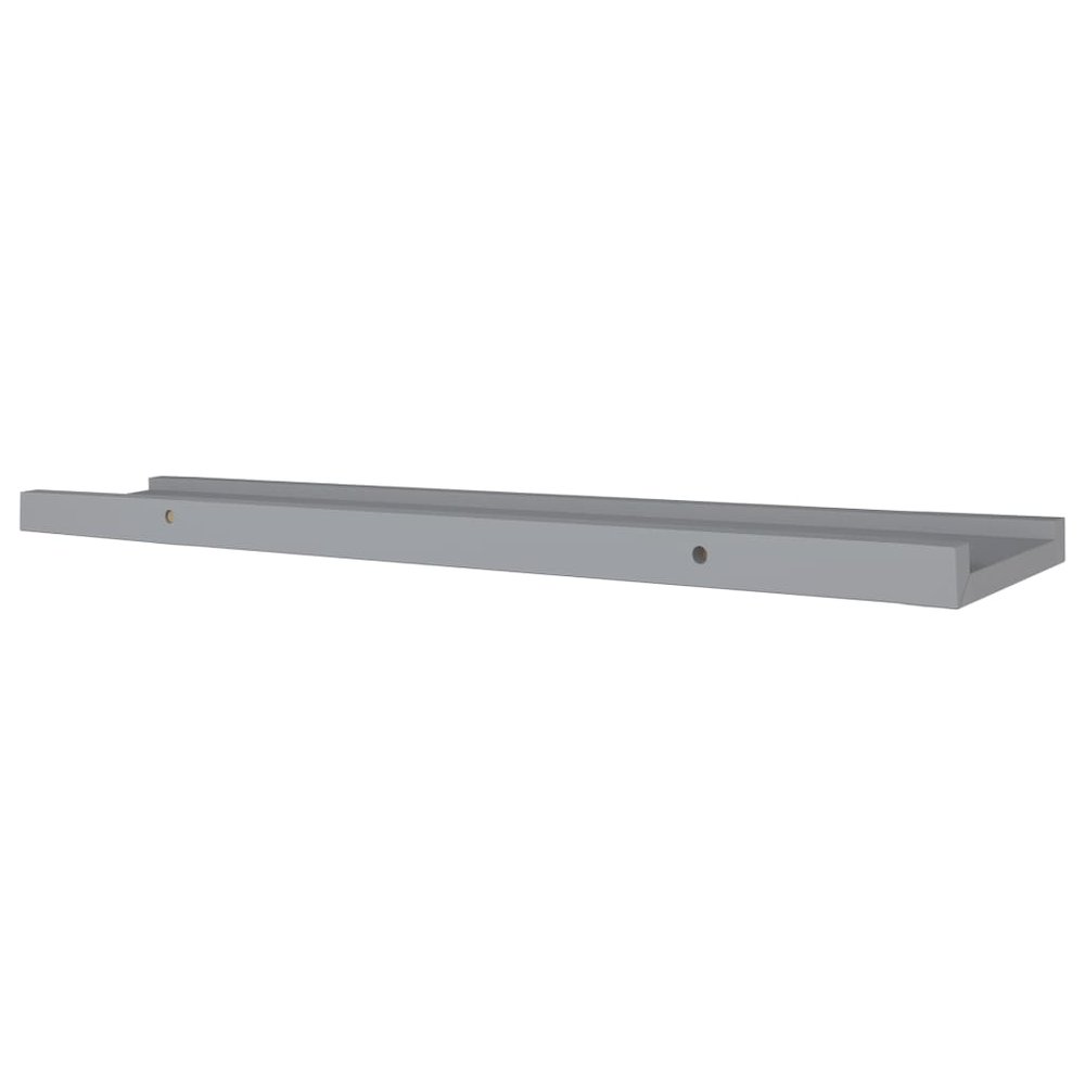 Frame Ledge Shelf Set of 2 Gray Lacquered MDF 31.5 in long. Picture 6