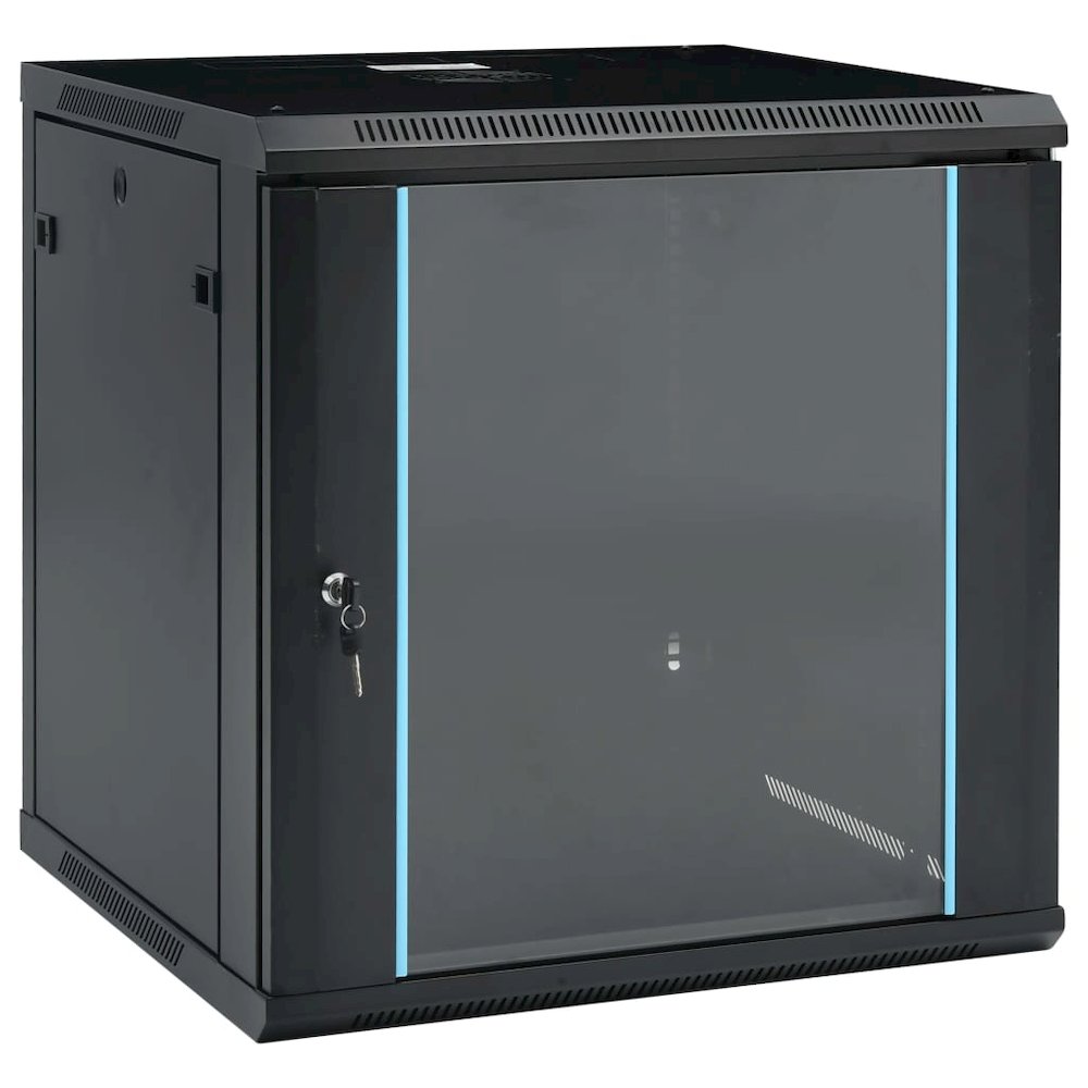 12U Wall Mounted Network Cabinet 19" IP20 23.6"x23.6"x25.2". Picture 1