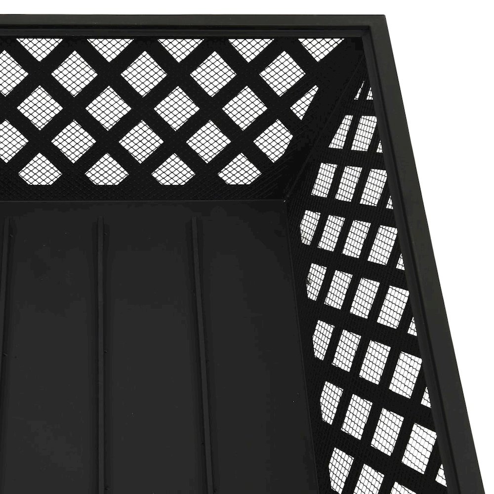 vidaXL Fire Pit with Poker 25.2" XXL Steel, 311894. Picture 6