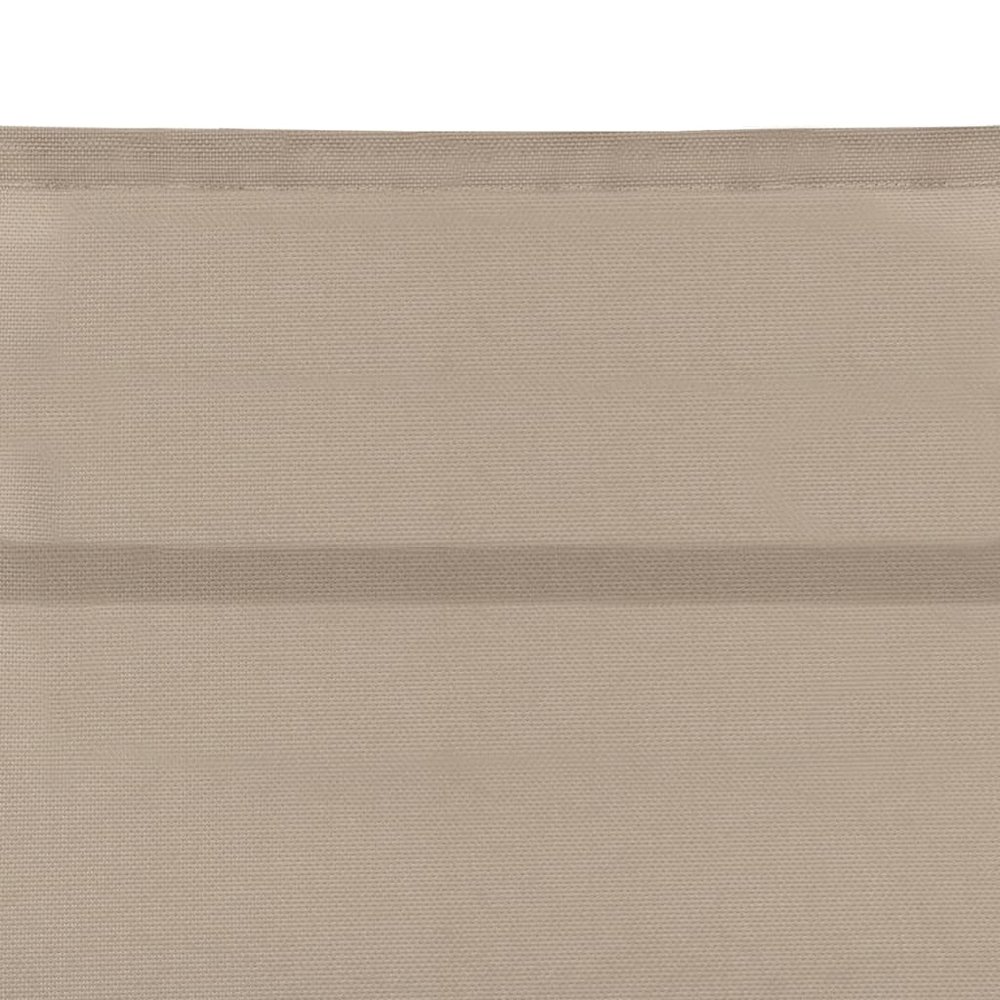 Sun Lounger Cream Aluminum Extra High Adjustable Armrests. Picture 7