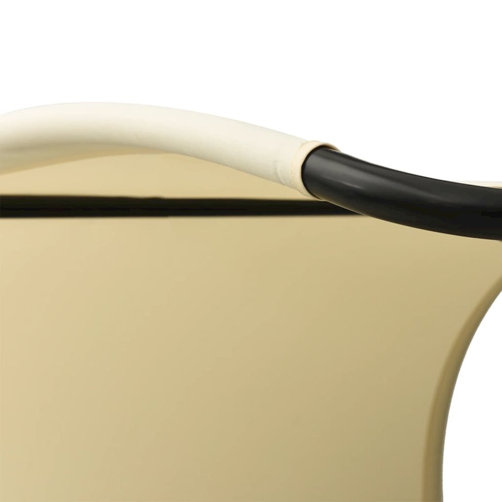 Sun Lounger Cream Textilene, Steel Double Sun Lounger Crescent. Picture 5