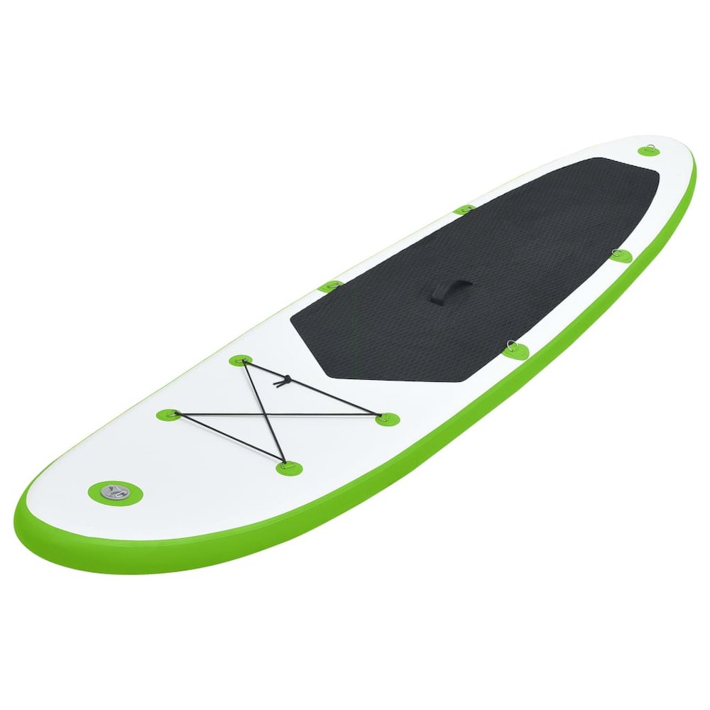 Inflatable Stand Up Paddle Board Set Green and White. Picture 2