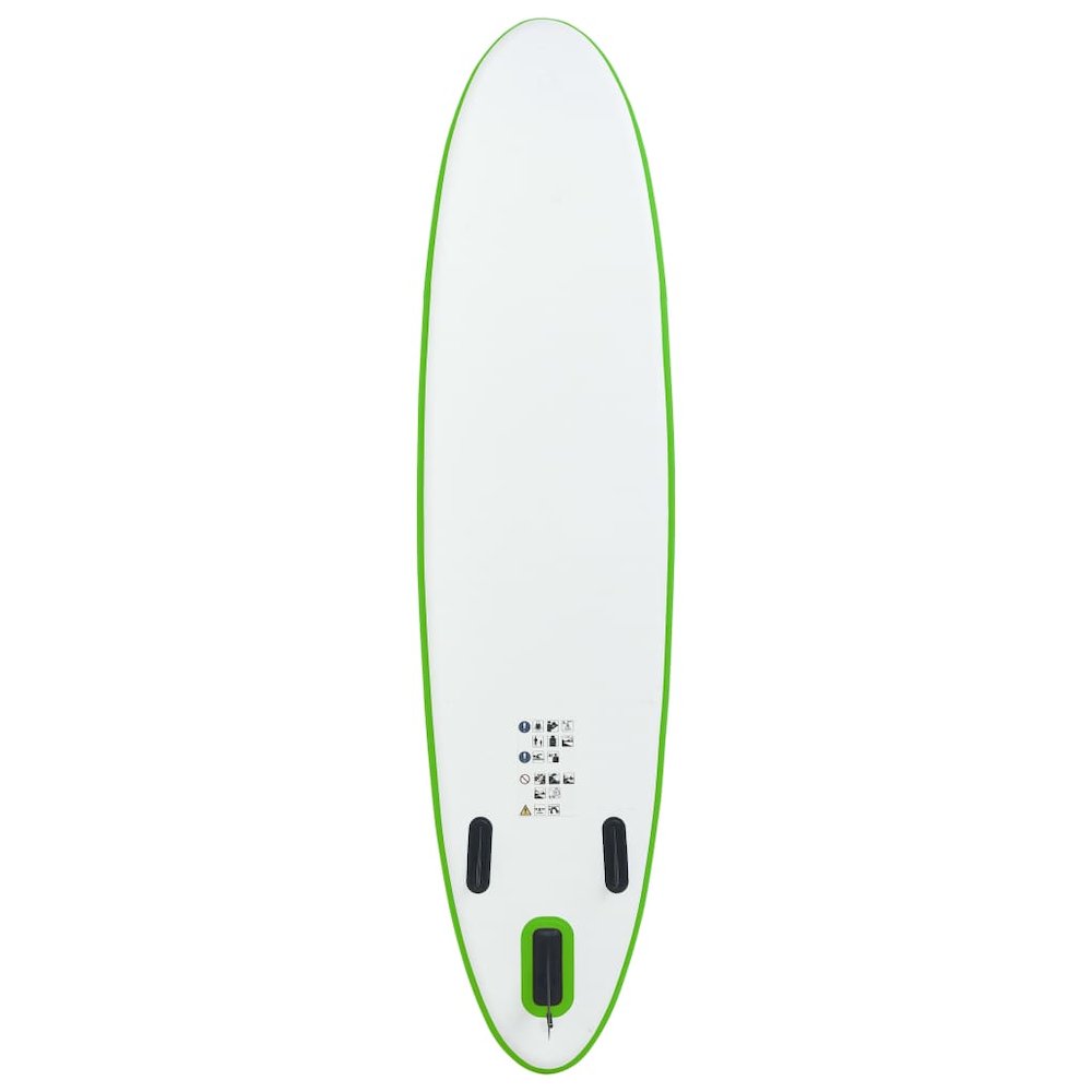 Inflatable Stand Up Paddle Board Set Green and White. Picture 3