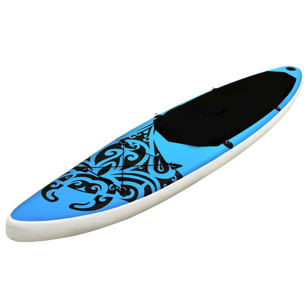 Inflatable Stand Up Paddleboard Set 126"x29.9"x5.9" Blue. Picture 2