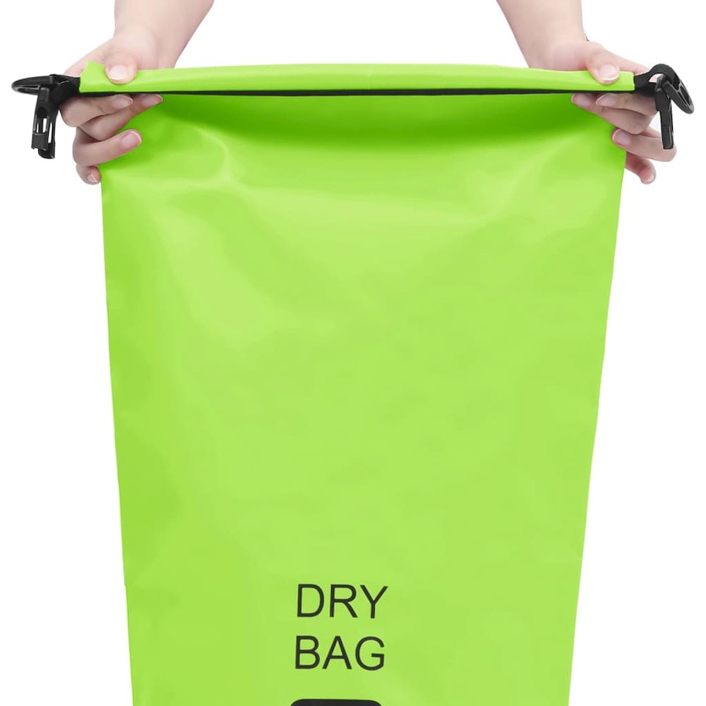 vidaXL Dry Bag Green 5.3 gal PVC 2782. Picture 2