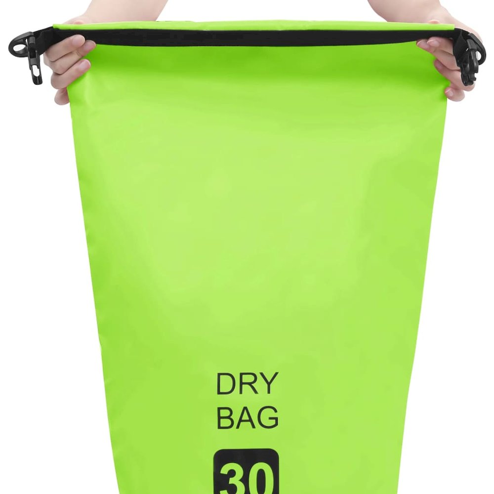 vidaXL Dry Bag Green 7.9 gal PVC 2783. Picture 2