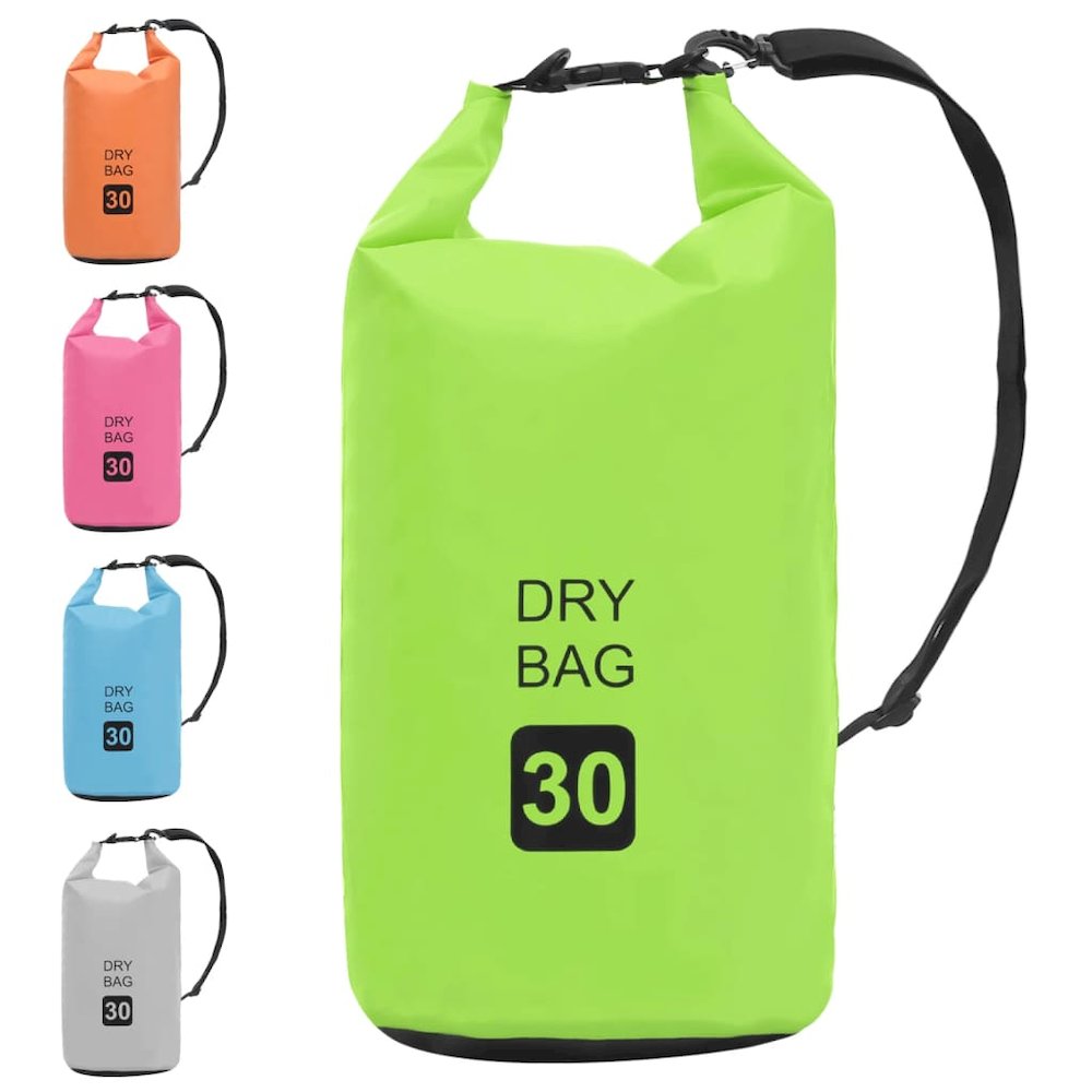 vidaXL Dry Bag Green 7.9 gal PVC 2783. Picture 9