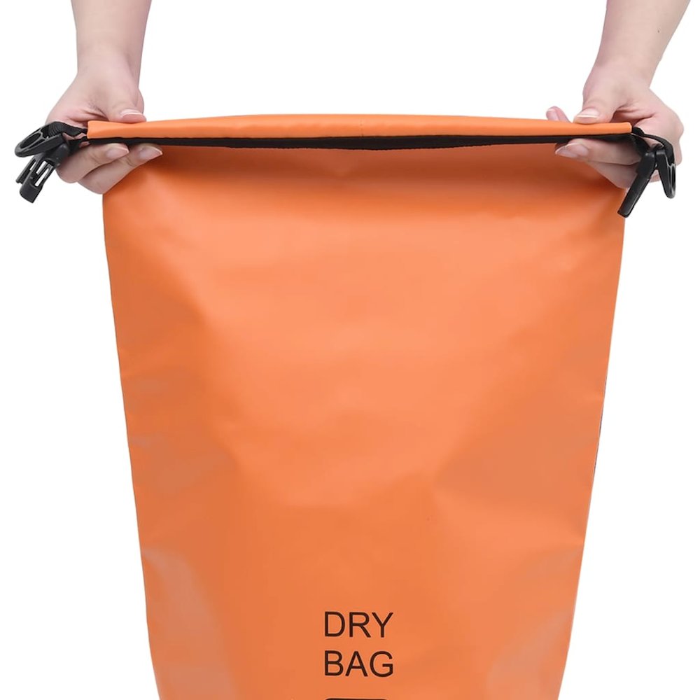 vidaXL Dry Bag Orange 2.6 gal PVC 2788. Picture 2