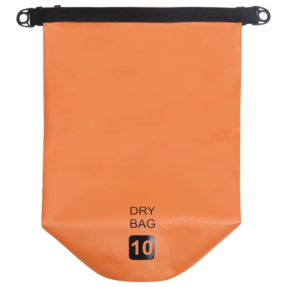 vidaXL Dry Bag Orange 2.6 gal PVC 2788. Picture 3