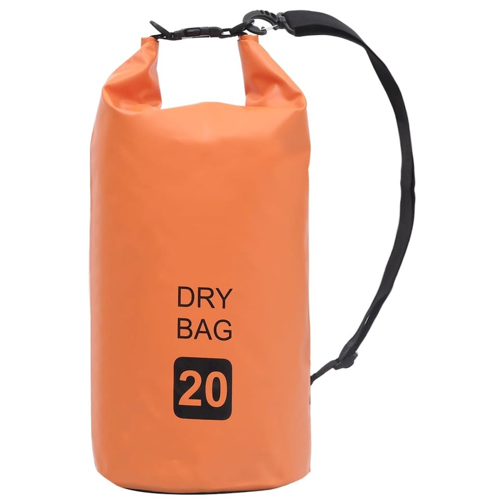 vidaXL Dry Bag Orange 5.3 gal PVC 2790. Picture 1