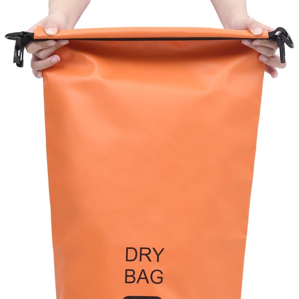 vidaXL Dry Bag Orange 5.3 gal PVC 2790. Picture 2