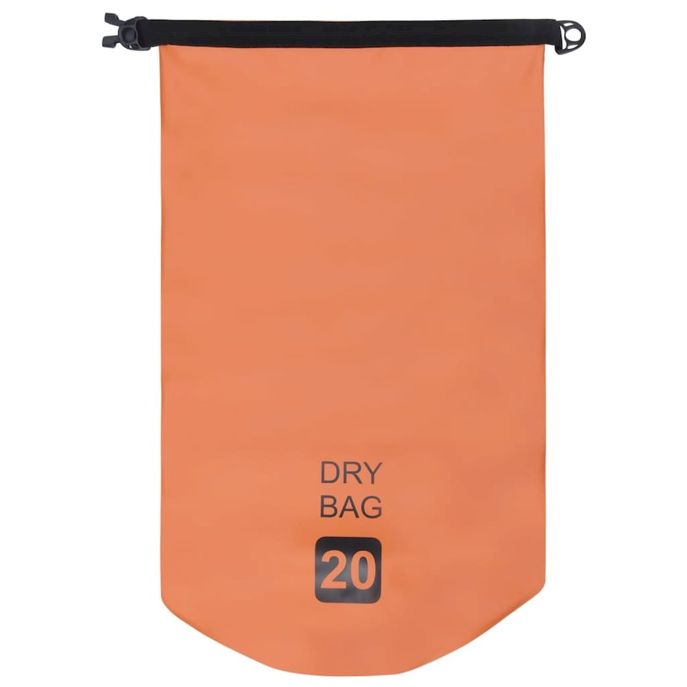 vidaXL Dry Bag Orange 5.3 gal PVC 2790. Picture 3