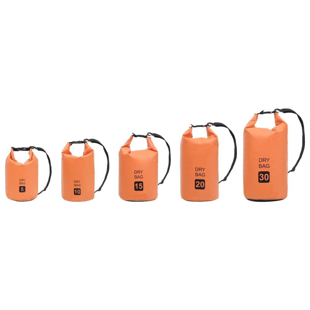 vidaXL Dry Bag Orange 5.3 gal PVC 2790. Picture 8