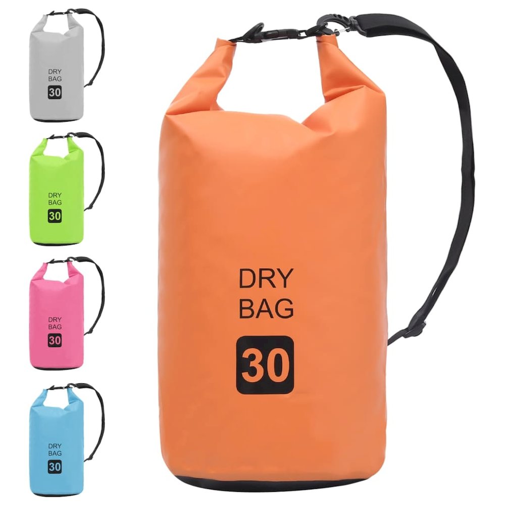 vidaXL Dry Bag Orange 7.9 gal PVC 2791. Picture 9