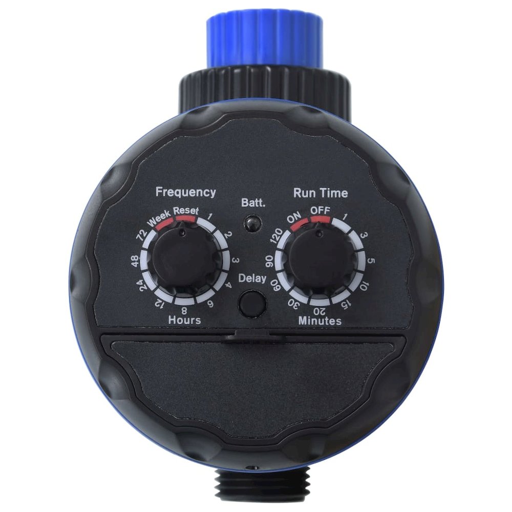 Water Timer Black and Blue ABS Compact Adjustable Armrests. Picture 3