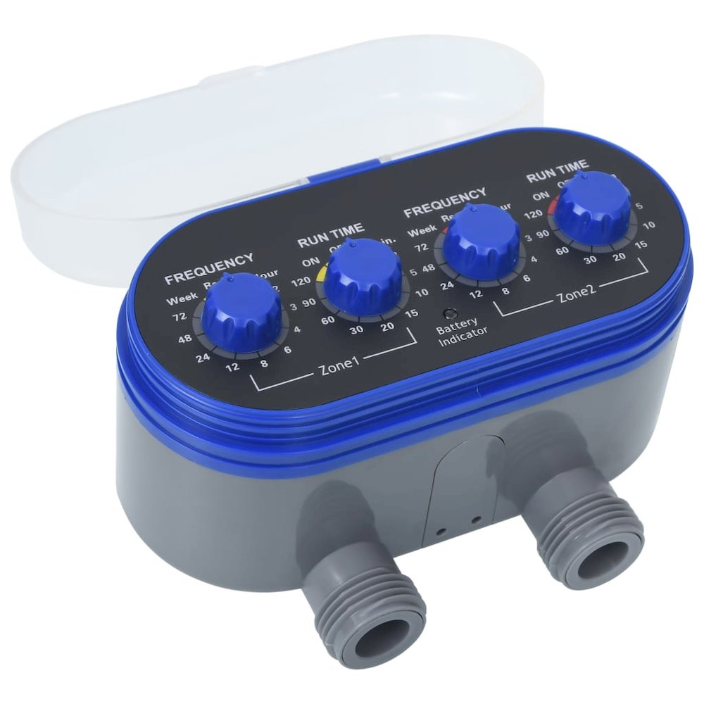 Water Timer Blue and gray ABS plastic Compact Height-Adjustable. Picture 1