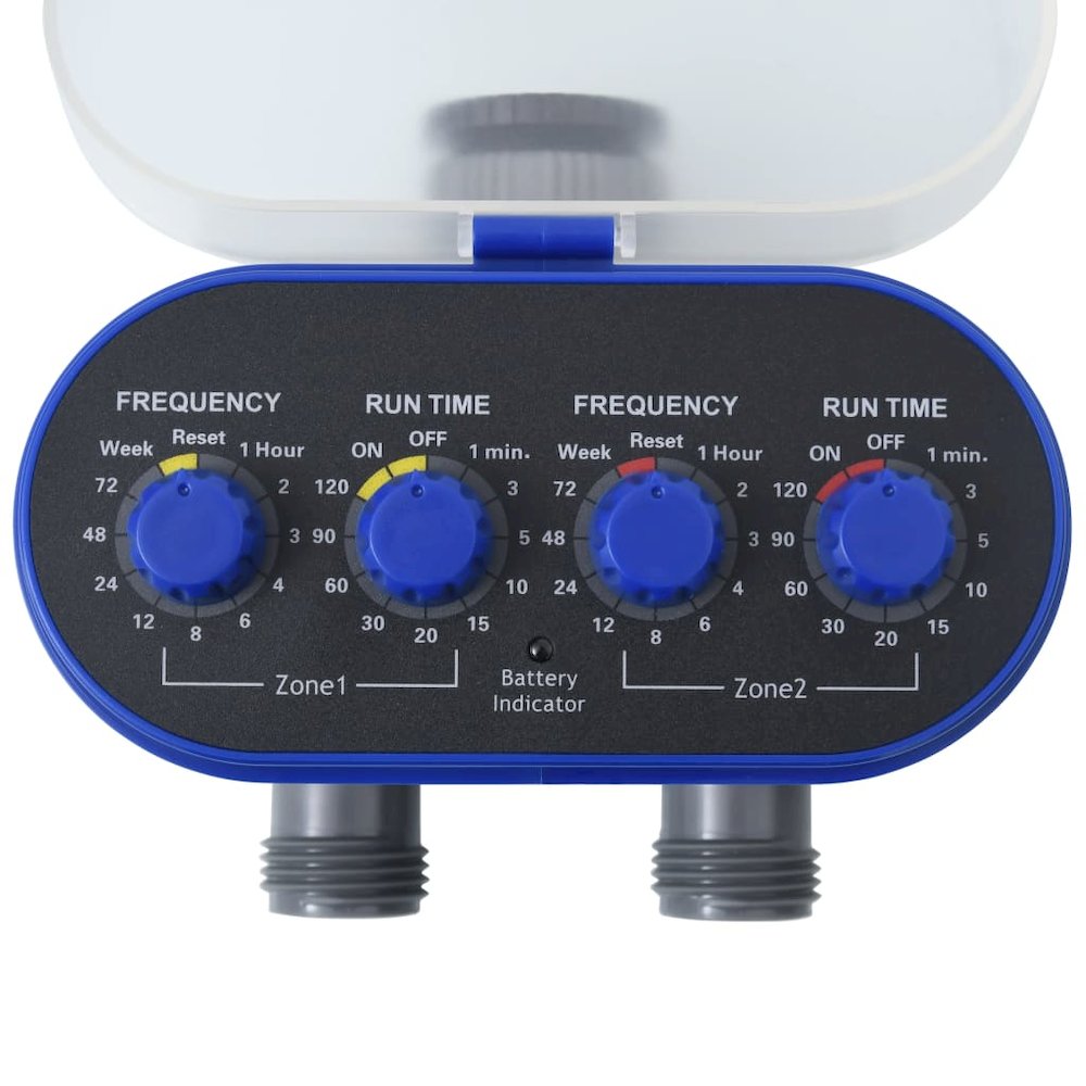 Water Timer Blue and gray ABS plastic Compact Height-Adjustable. Picture 2