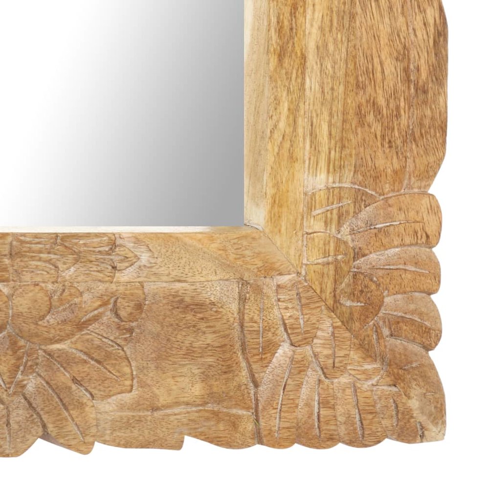 Mirror Natural wood Solid mango wood 43.3x19.7 in. Picture 4