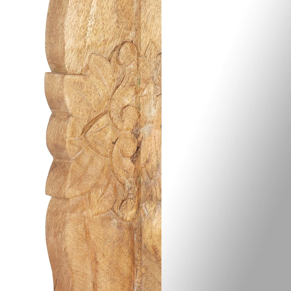 Mirror Natural wood Solid mango wood 43.3x19.7 in. Picture 5