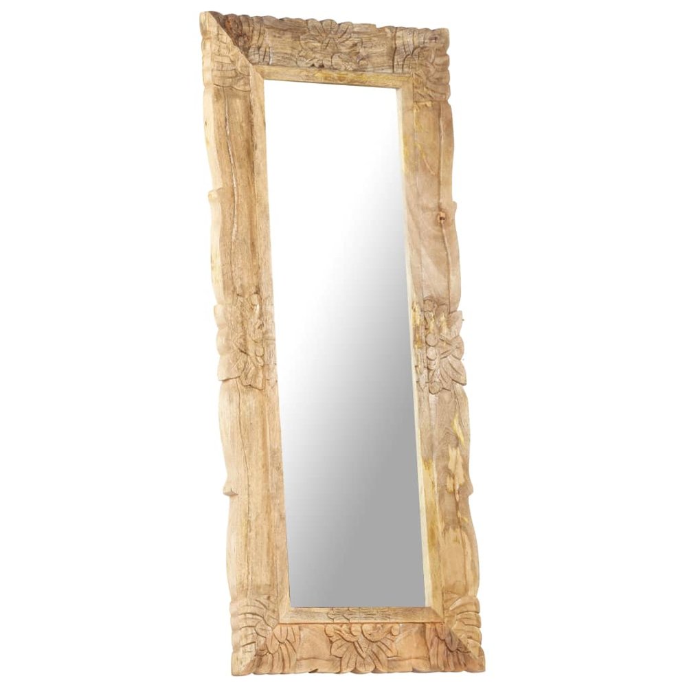 Mirror Natural wood Solid mango wood 43.3x19.7 in. Picture 7