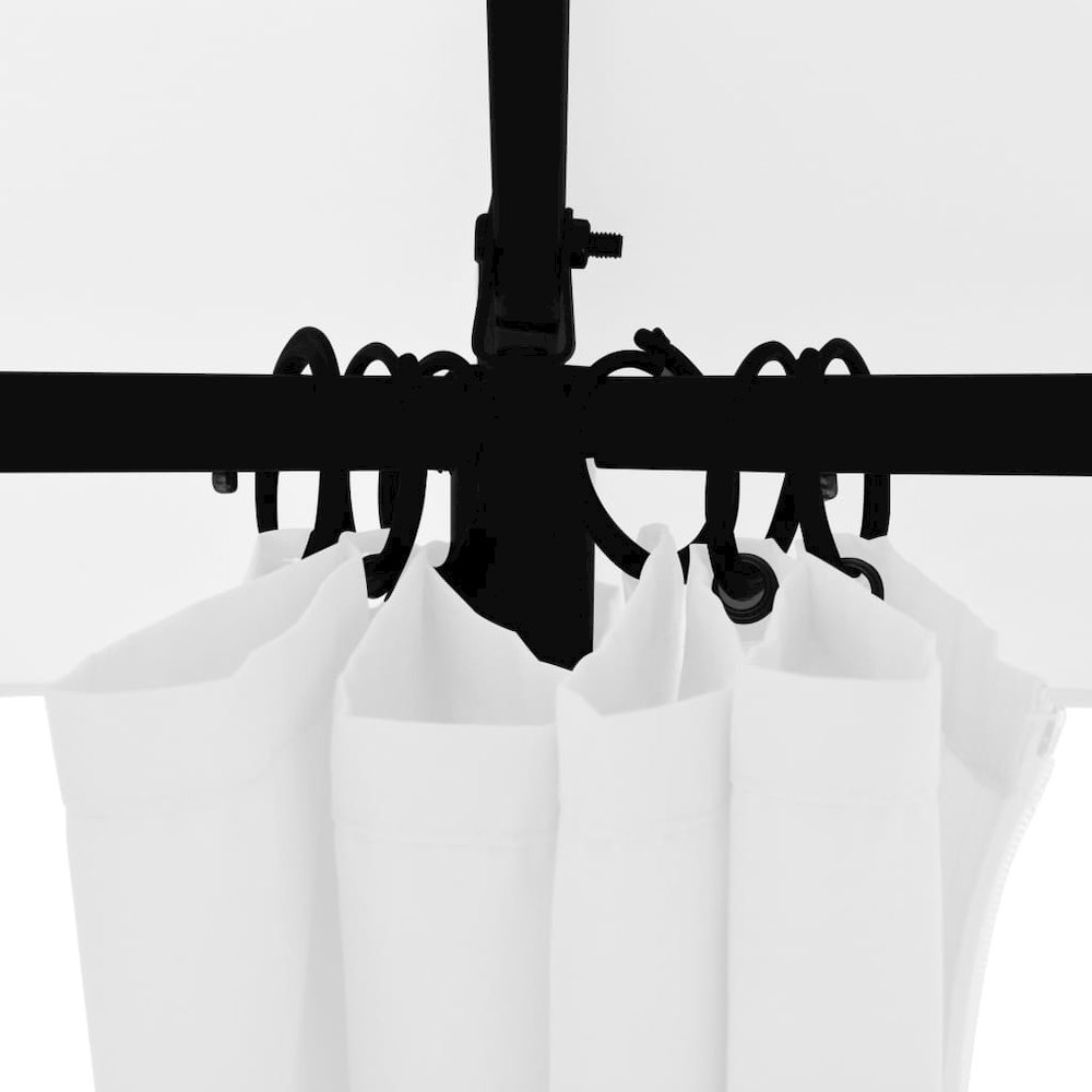 vidaXL Garden Marquee with Curtains 141.7"x122.8"x104.3" White 180 g/m? 2234. Picture 6