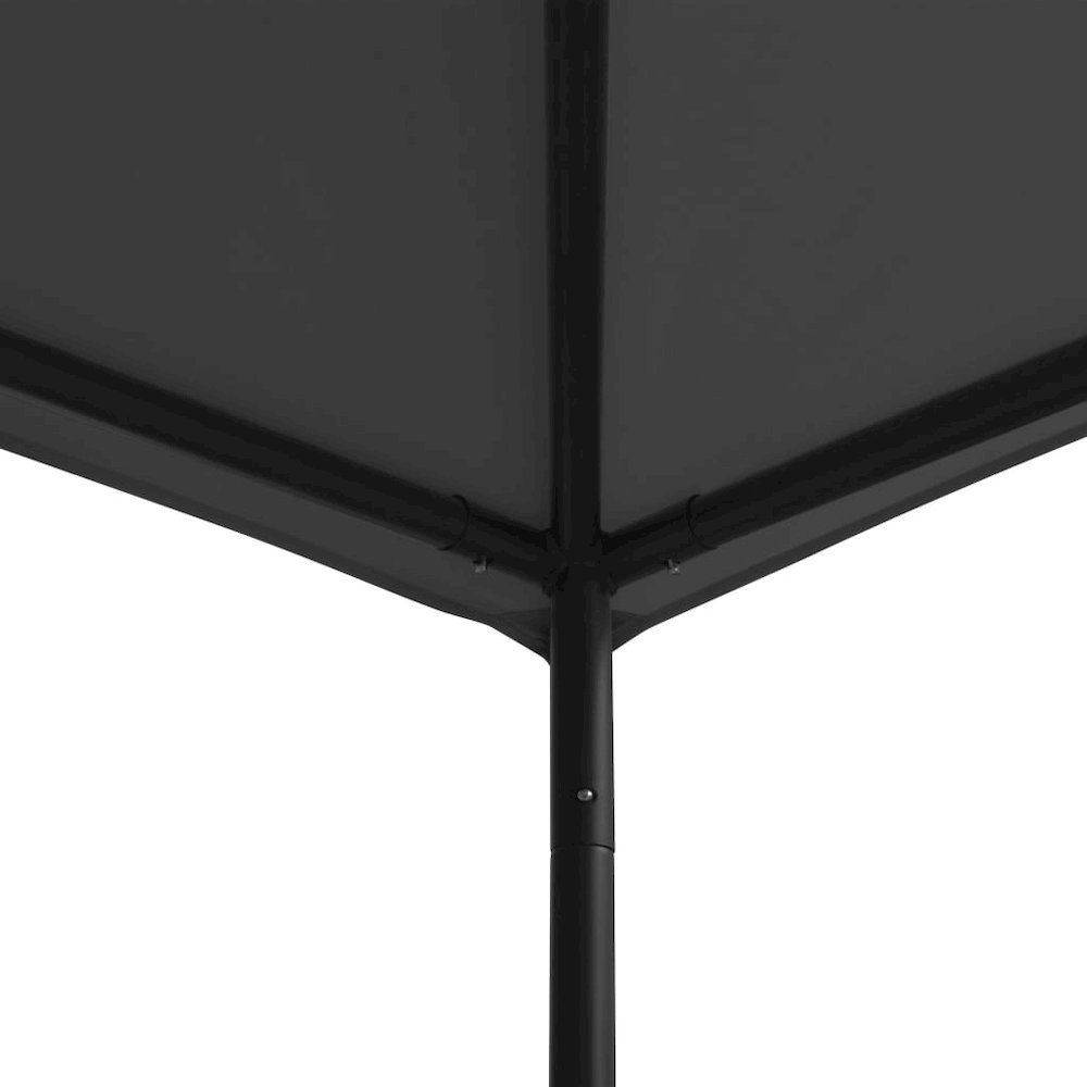 Gazebo Anthracite Steel Large Foldable Gazebo Square. Picture 3