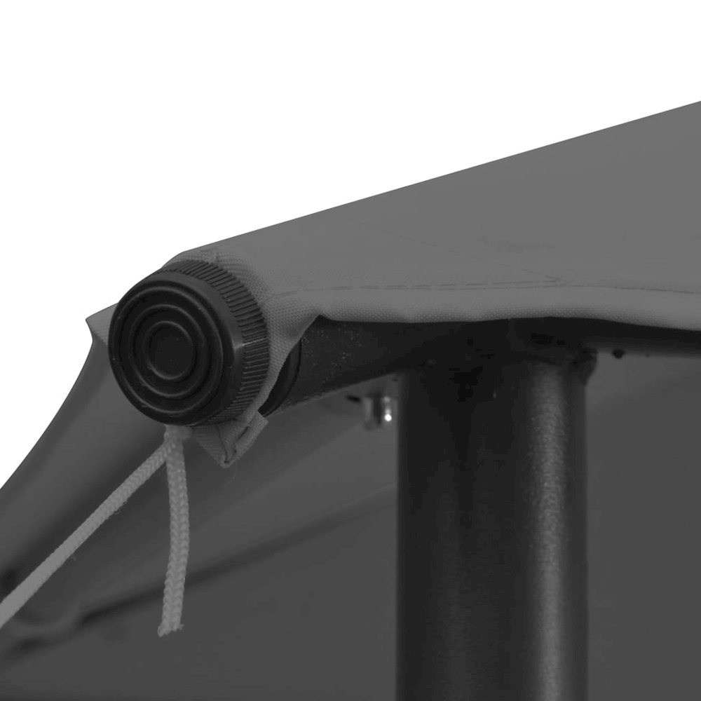 Gazebo Anthracite Steel Large Foldable Gazebo Square. Picture 5