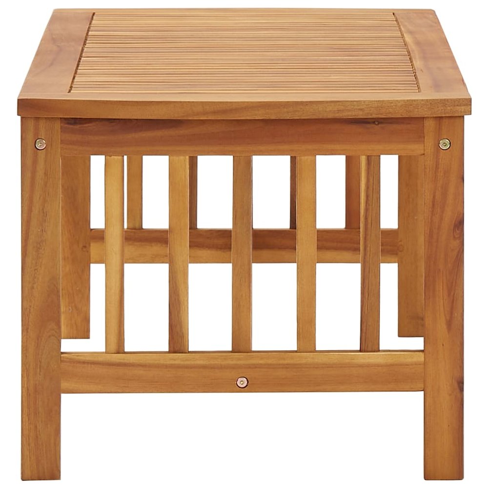 Coffee Table Natural Acacia Wood Solid Acacia Wood Medium Durable. Picture 3