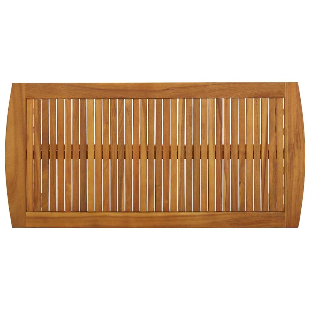 Coffee Table Natural Acacia Wood Solid Acacia Wood Medium Durable. Picture 4