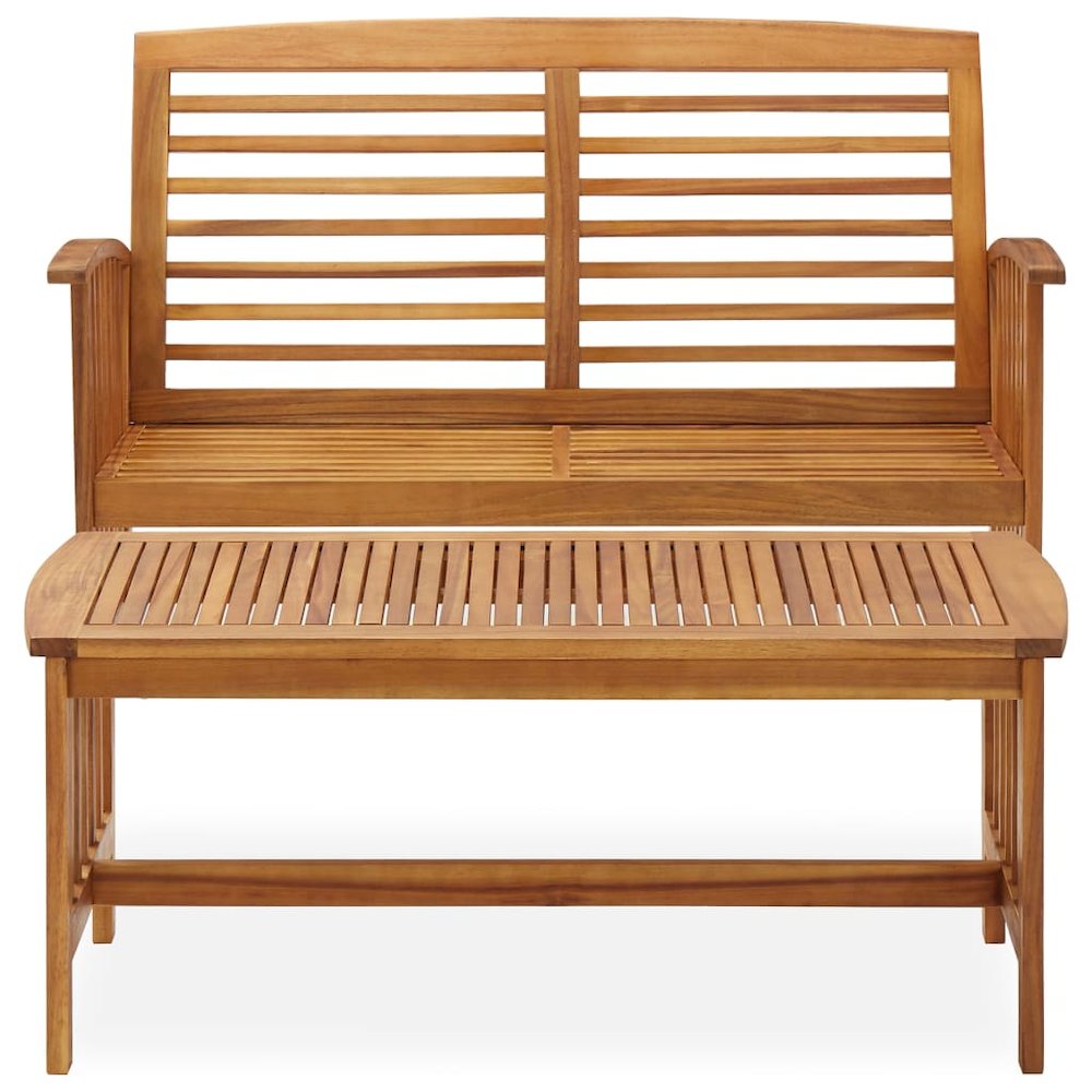 Garden Lounge Set Brown Solid acacia wood Medium Durable. Picture 3