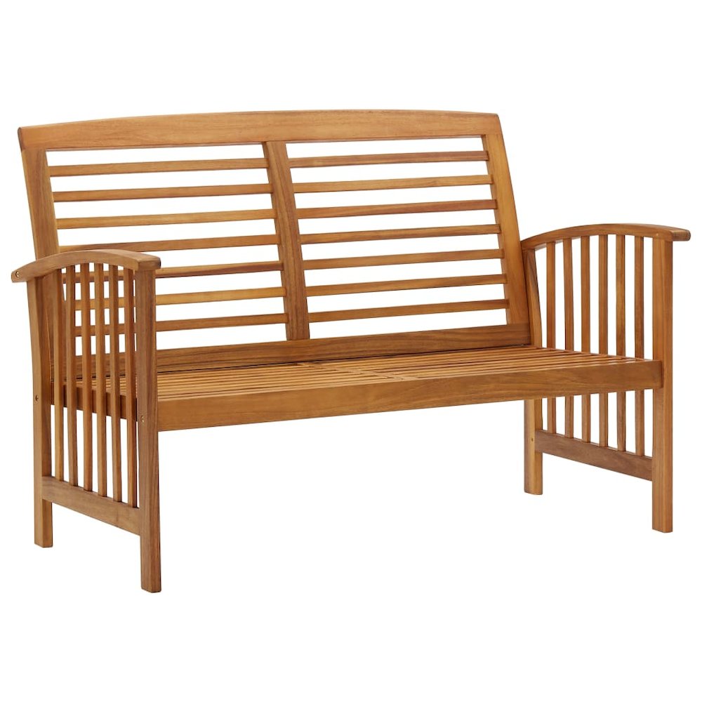 Garden Lounge Set Brown Solid acacia wood Medium Durable. Picture 4