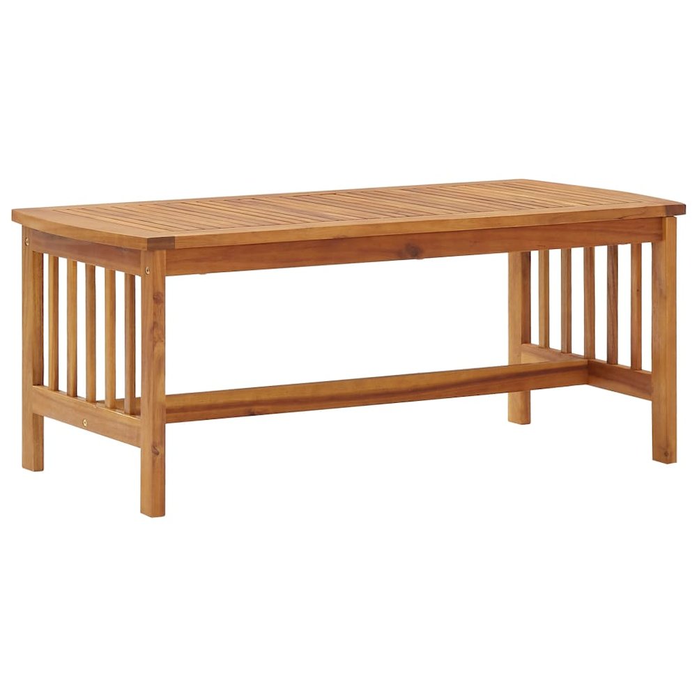 Garden Lounge Set Brown Solid acacia wood Medium Durable. Picture 5
