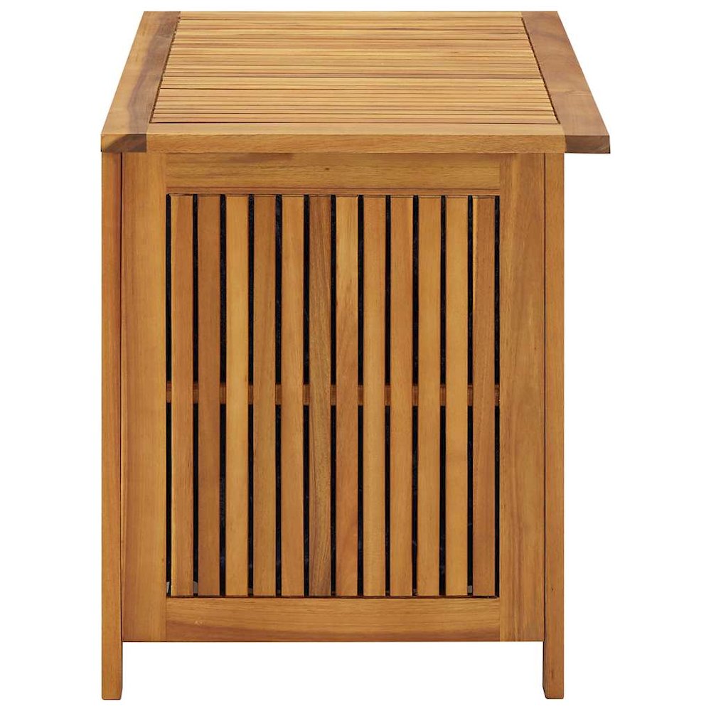 Storage Box Natural Brown Solid Acacia Wood Medium Storage Box. Picture 6