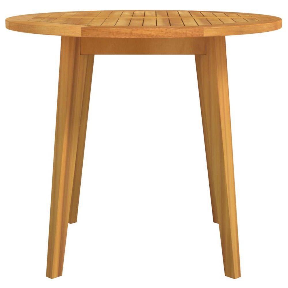 Garden Table Natural wood Solid Acacia wood Medium. Picture 3