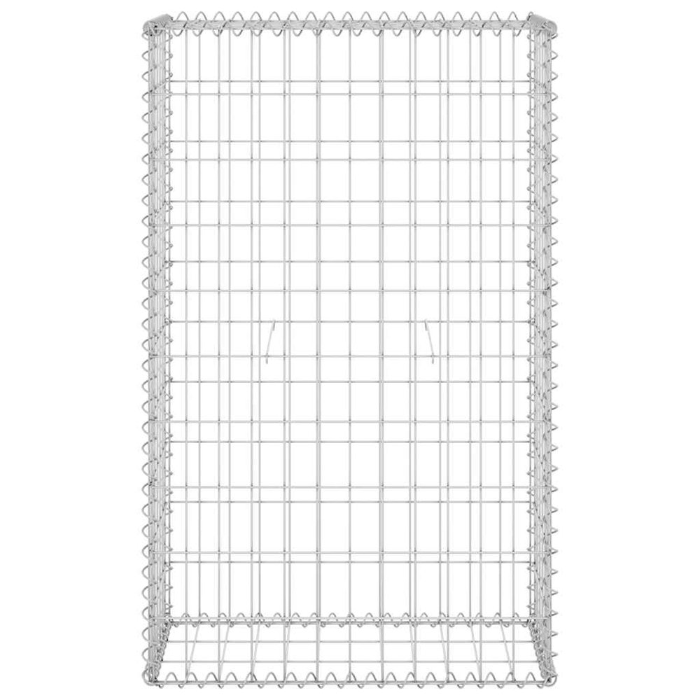 Gabion Wall with Covers Galvanized Steel 23.6"x11.8"x39.4". Picture 5
