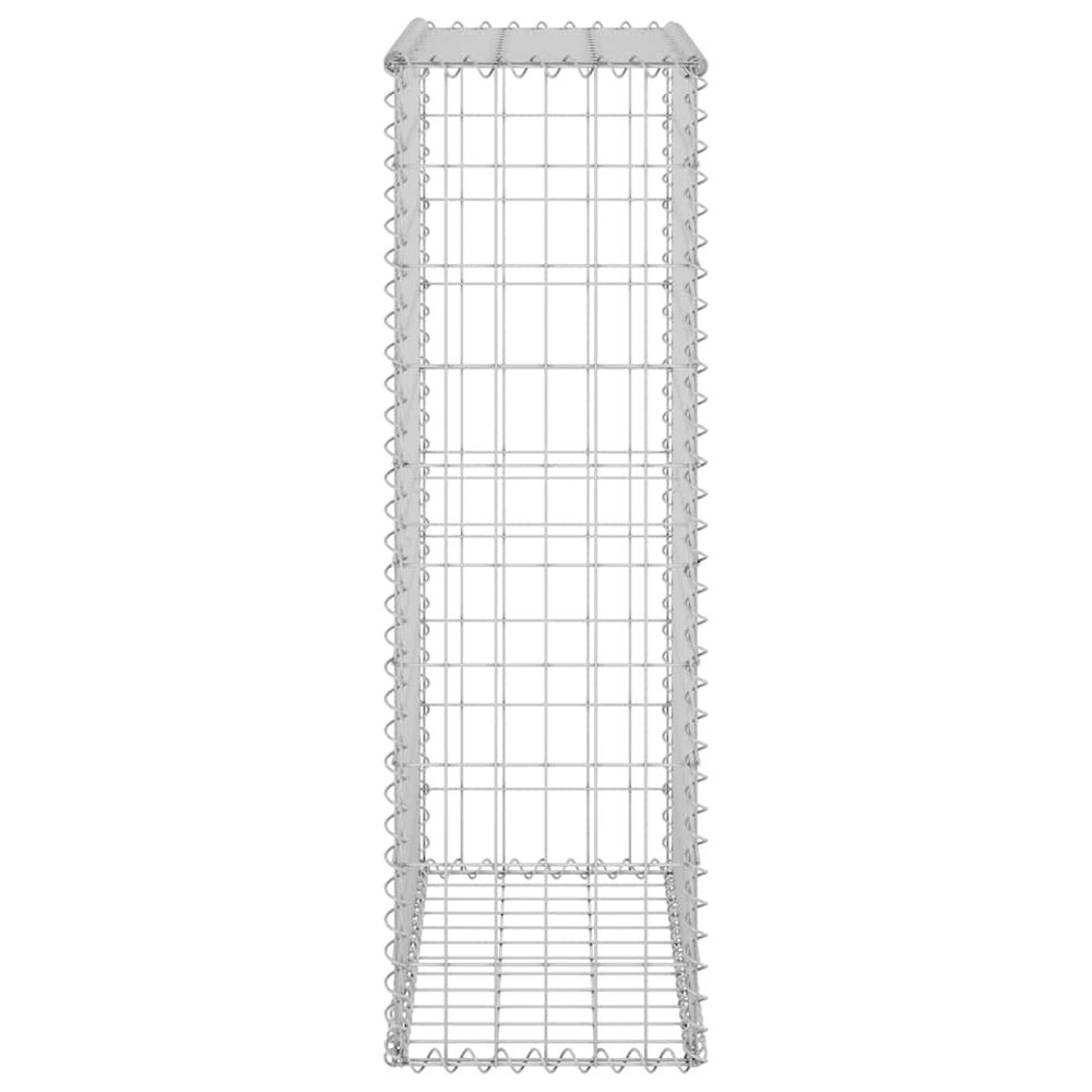 Gabion Wall with Covers Galvanized Steel 23.6"x11.8"x39.4". Picture 6