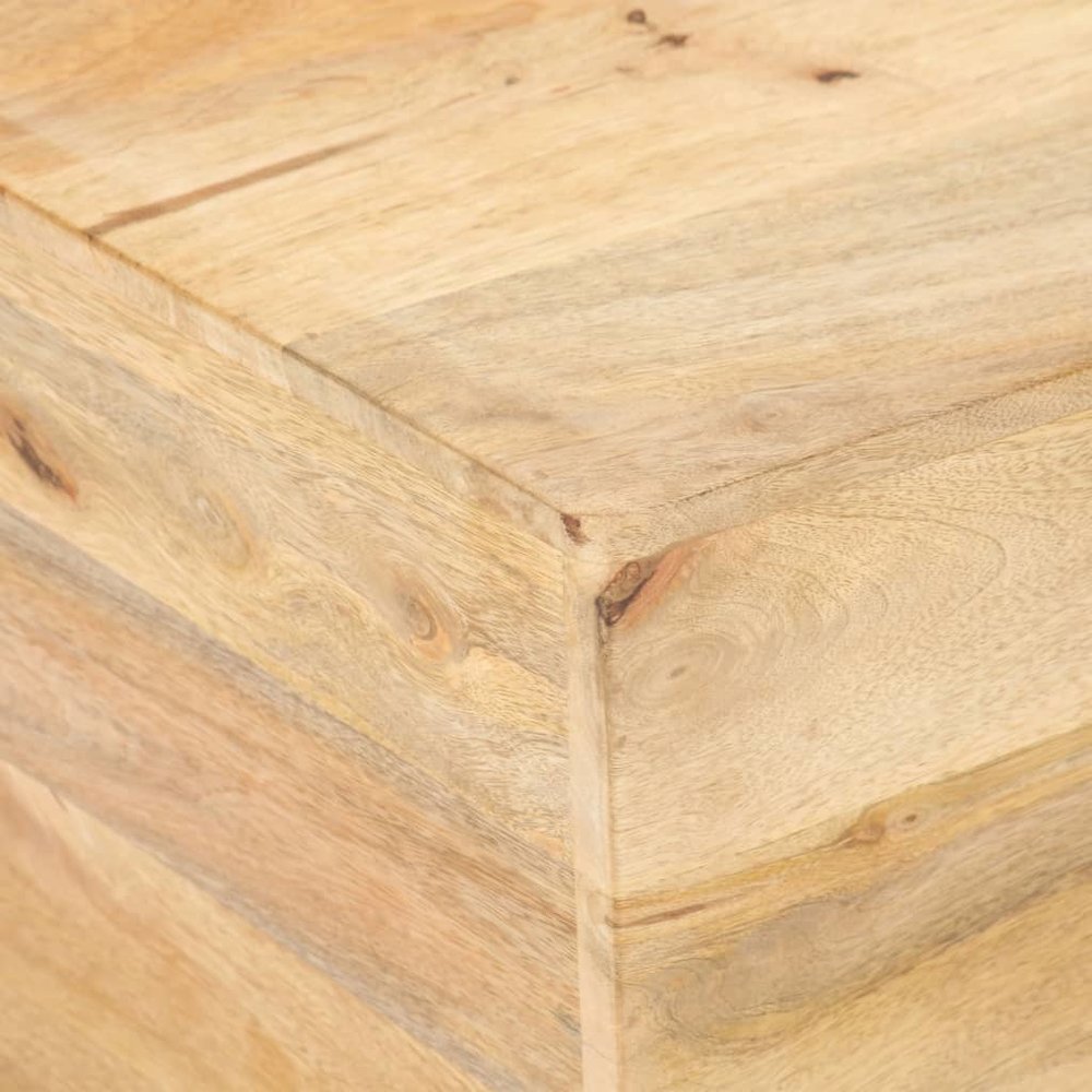 Coffee Table Natural Wood Solid Mango Wood Medium Durable. Picture 5