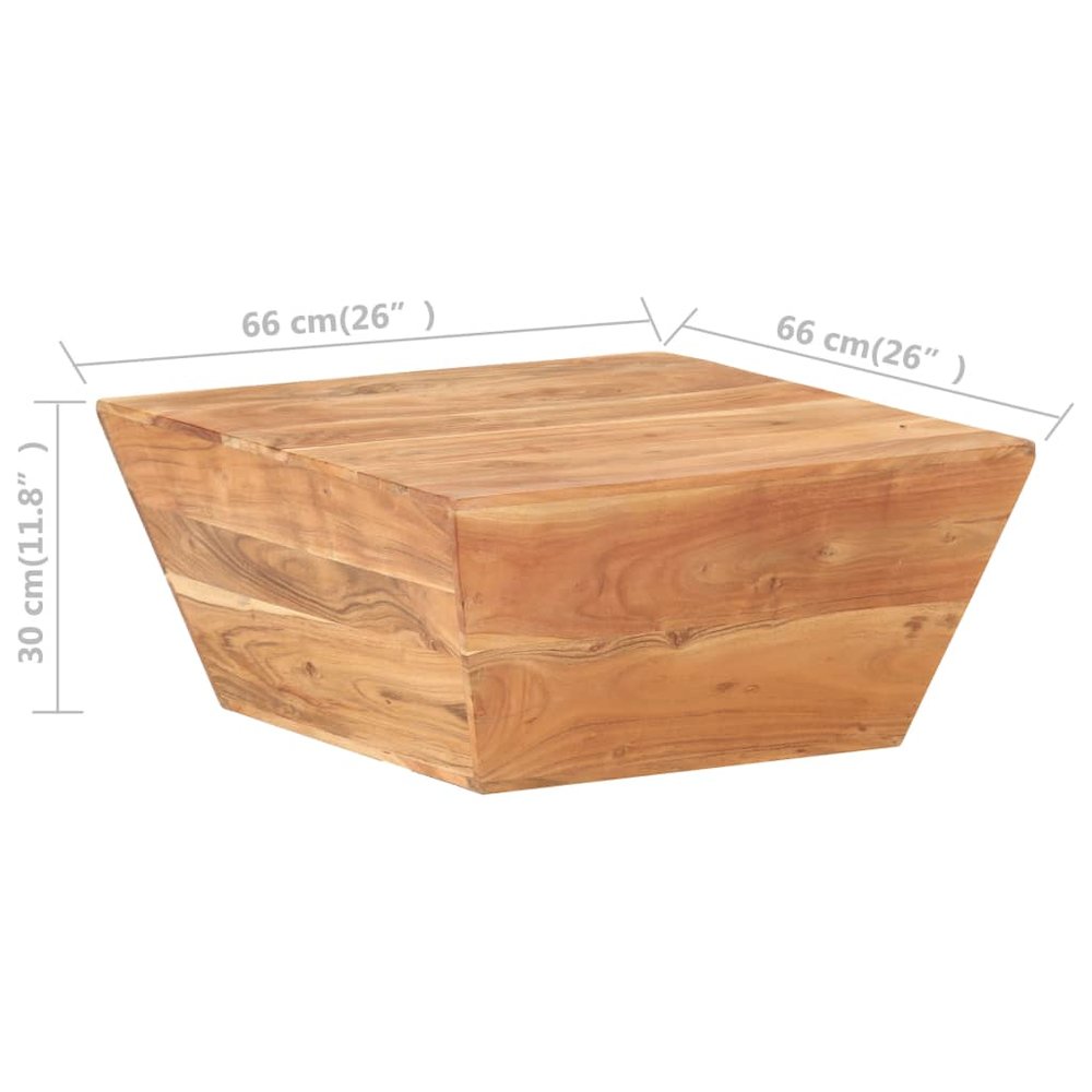 Coffee Table Natural acacia wood Solid acacia wood Medium Durable. Picture 6
