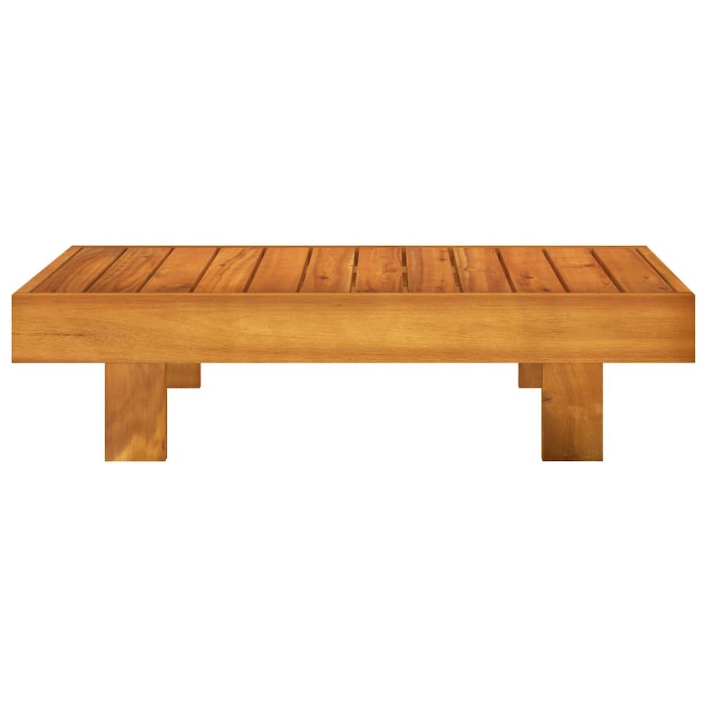 Wooden Lounge Set Cream White Solid Acacia Wood Standard Sturdy. Picture 5