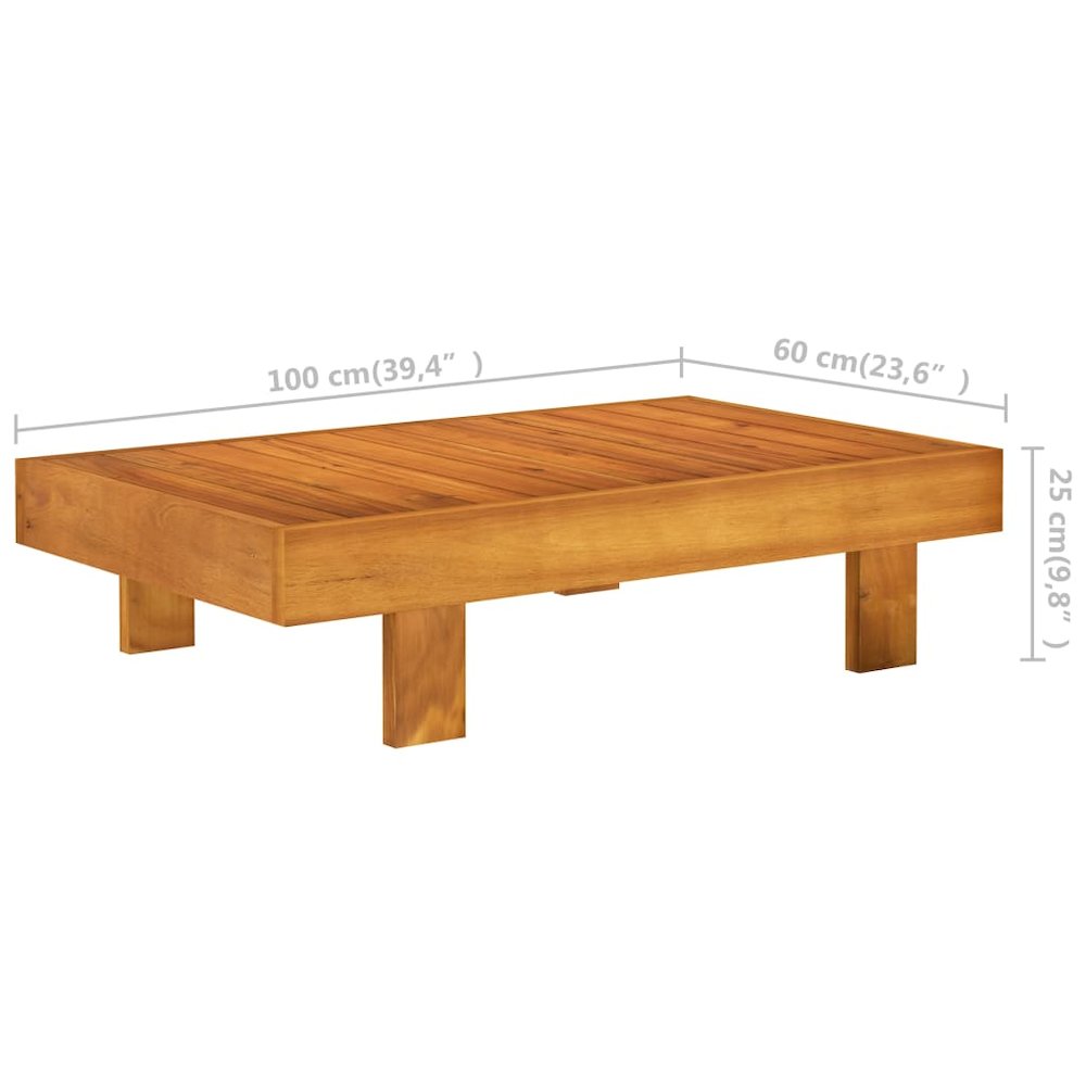 Wooden Lounge Set Cream White Solid Acacia Wood Standard Sturdy. Picture 8