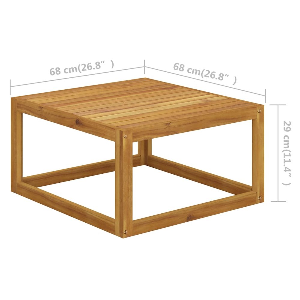 Coffee Table Natural Wood Solid acacia wood Medium Durable. Picture 5