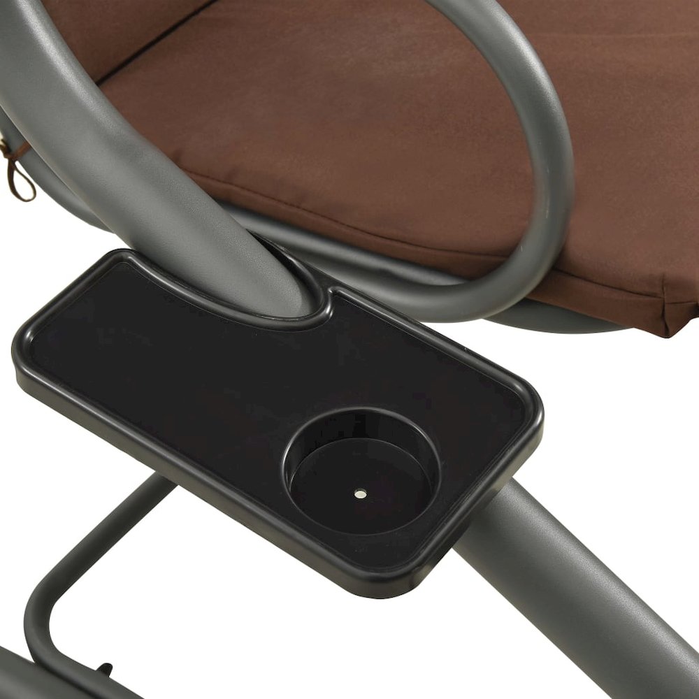 Swing Bench Coffee PVC-coated fabric, powder-coated steel. Picture 7