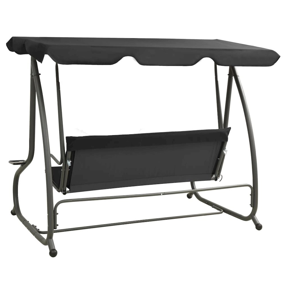 Swing Bench Anthracite PVC-coated fabric, powder-coated steel. Picture 6